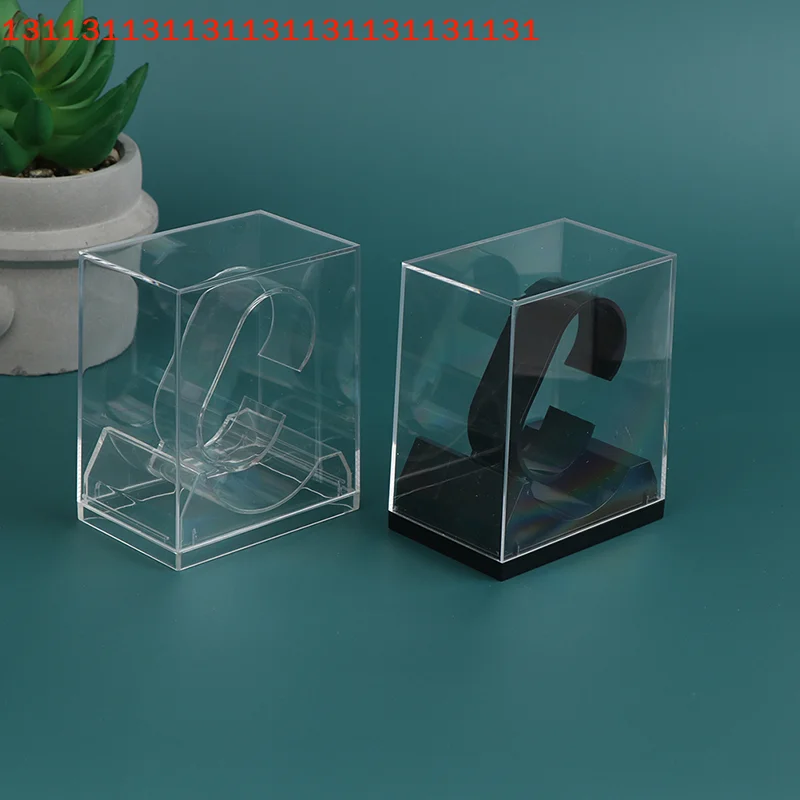 

Plastic Watch Display Storage Holder Transparent Case Smart Watch Protective Box Watch Jewelry Storage Box