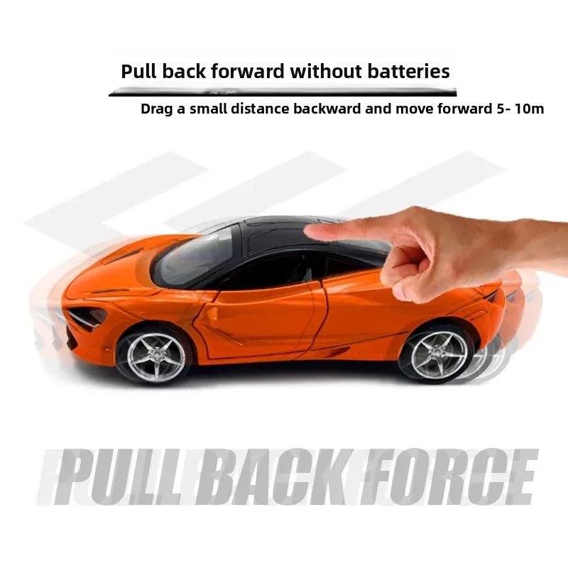 Sportwagen Simulation Legierung Auto zurückziehen Tür Kinderspielzeugauto Kuchen Ornament