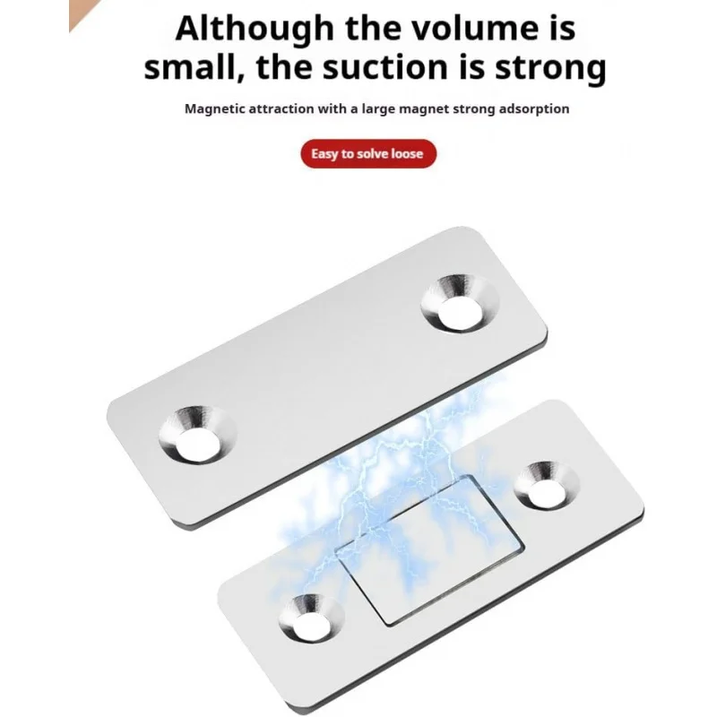 Stille magnetische deurvanger, met geluidsvrij, kast, schuifbaar, punch-fre
