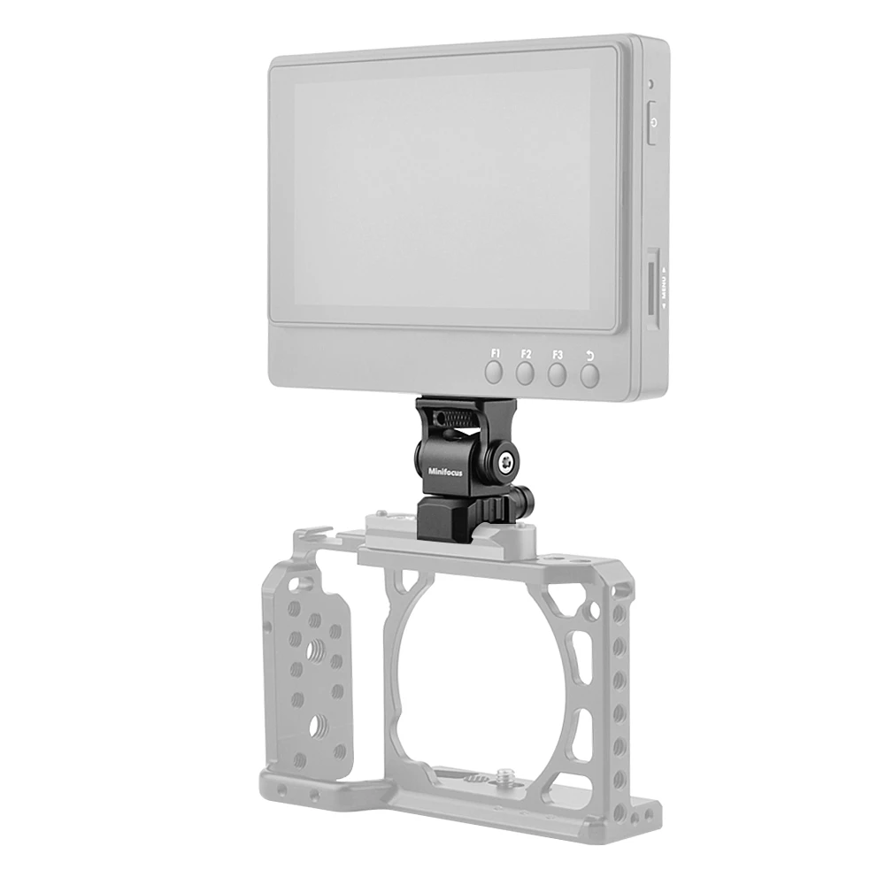 Minifocus Field Monitor Mount Monitor Holder Swivel and Tilt Adjustable with NATO Clamp Mount for 5" and 7" Monitor images - 6