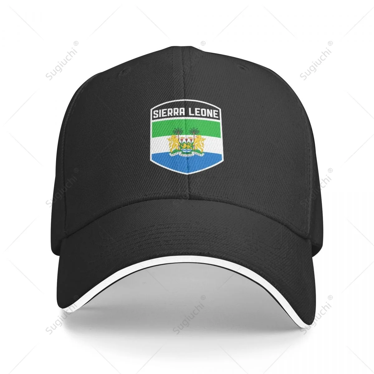 Multifunction Sierra Leone Flag Shield Sandwich Baseball Cap Men Sports Casual Caps Golf Hat Fishing Outdoors