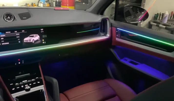 23 Color Dynamic LED Interior Decor Light Strip Low Power Consumption Auto Lighting For Latest Generation Large Luxury SUV