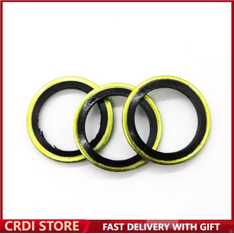 M6-M18 CRIN CRDI Diesel Gasoline Vehicle Fuel Line Rubber Ring Combination Gasket Seal Washer Gasket