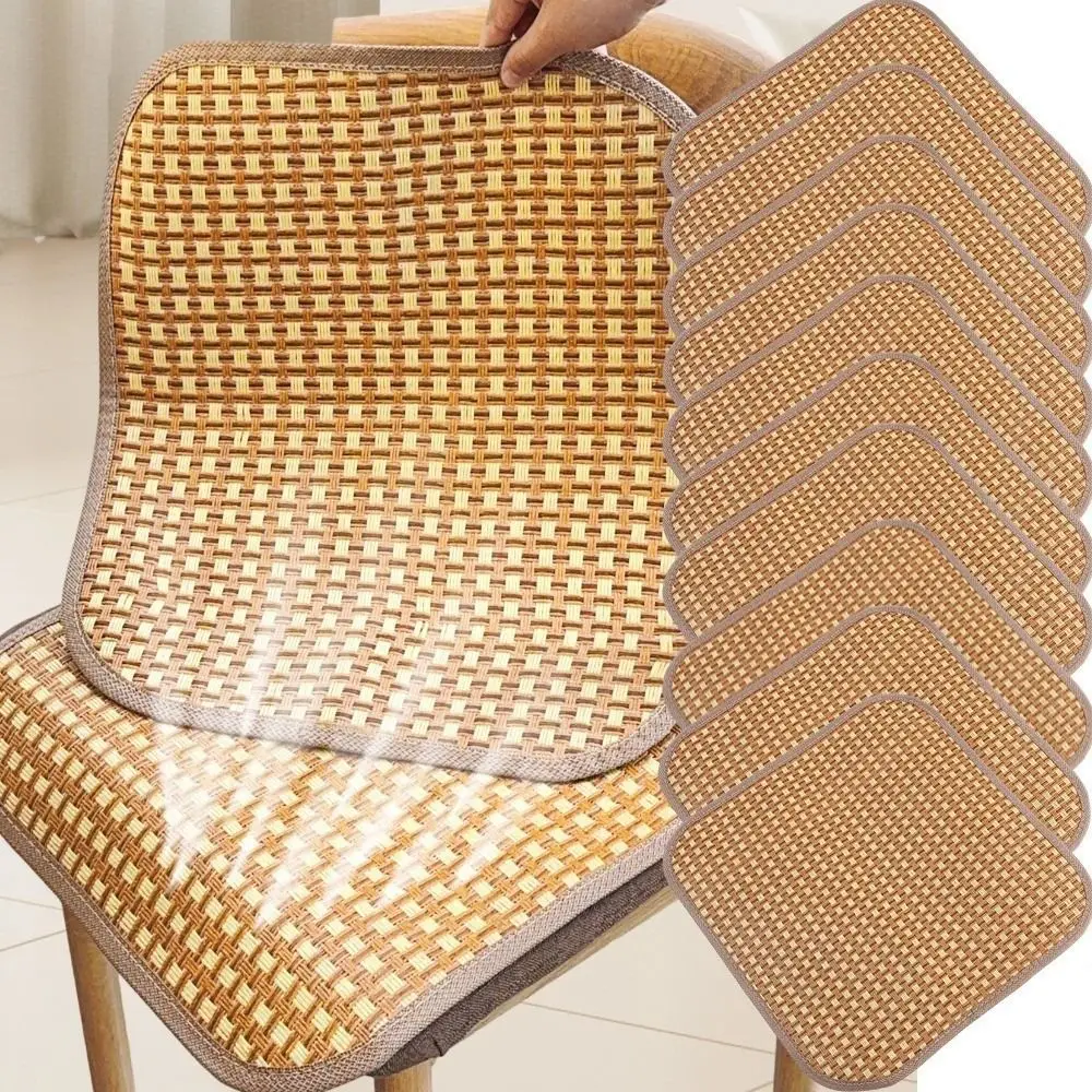 New Breathable Summer Cooling Seat Cushion Non-slip Thickening Cool Mat Car Seat Cushion Cooling Bamboo Chair Seat Mat