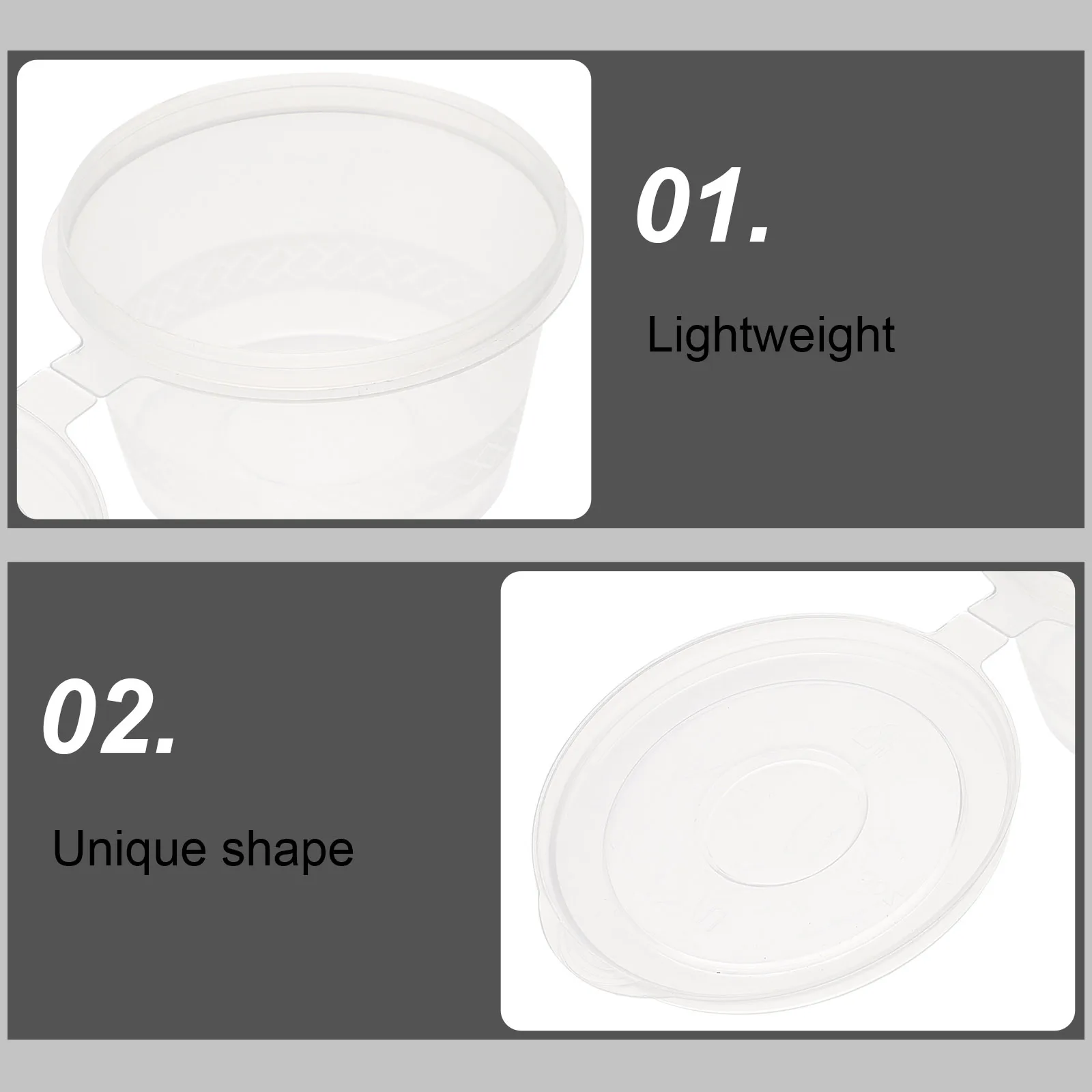 

100pcs Disposable Sauce Boxes PP Containers Eco Friendly Food Storage Trays Picnic Home Use Restaurants Shops