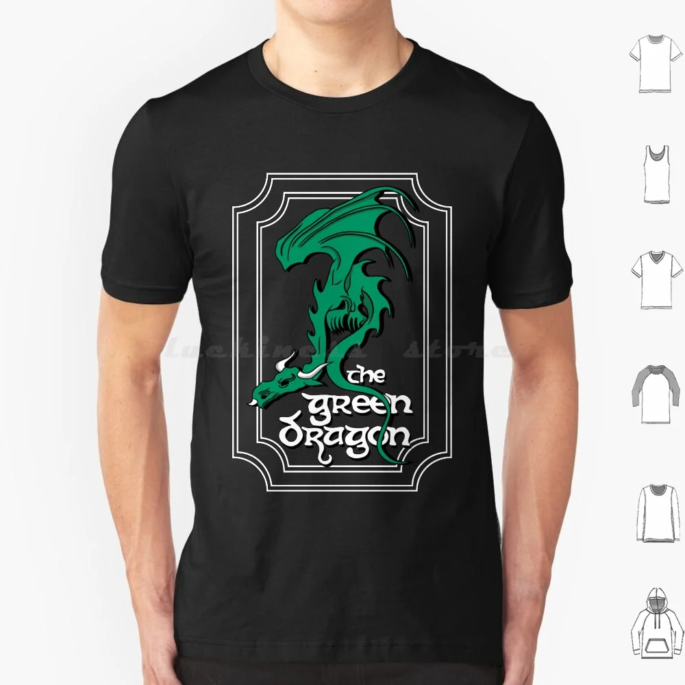 The Green Dragon Inn Logo T Shirt 6Xl Cotton Cool Tee Green Dragon Lord Ring Rings Shire Bree Frodo Bilbo Samwise Merry Gandalf