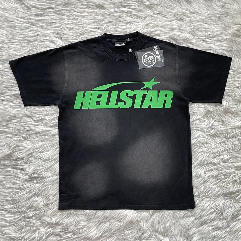 Pure Cotton Short Sleeve T-Shirt Men's Women's Washed Sport Logo Tee Youth Fashion Summer Standard Fit round Neck Top