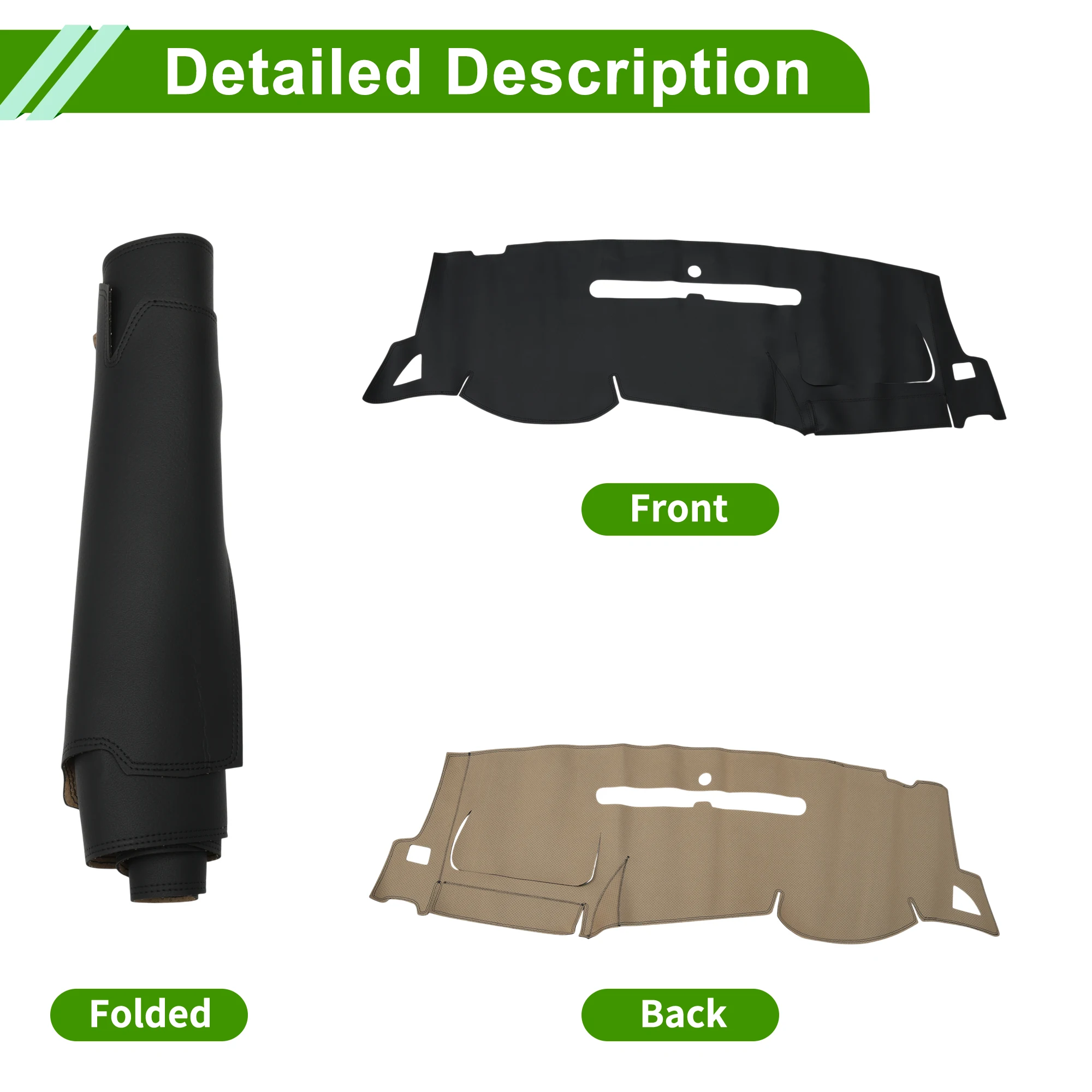 

UXCELL Dashboard Cover for Chevrolet Silverado 2500HD Dash Cover Mat Carpet Center Console Dash Cover Mat Car Interior