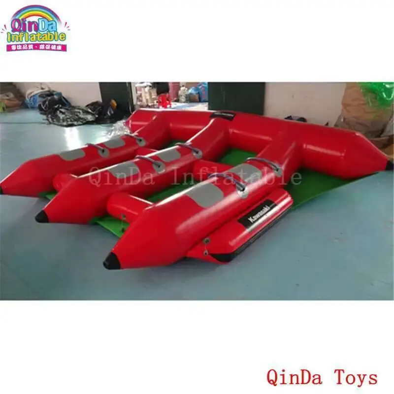 

0.9mm PVC Inflatable Flyfish Water Boat, Free Air Pump Inflatable Fly Fish Boat With Factory Price