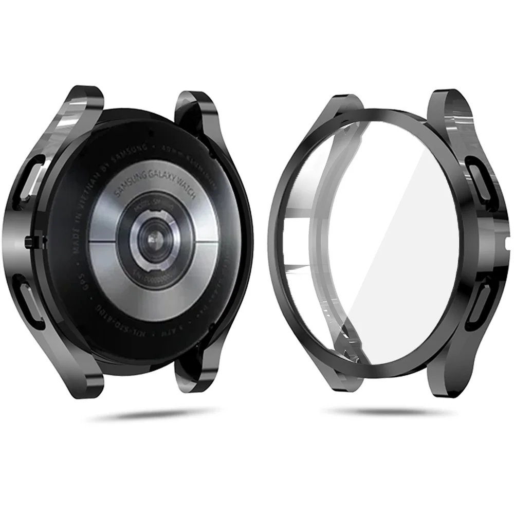 For Samsung Galaxy Watch 4 40mm/44mm Watch Case Soft TPU Cover Protector Shell With Protector Durable Screen Protection