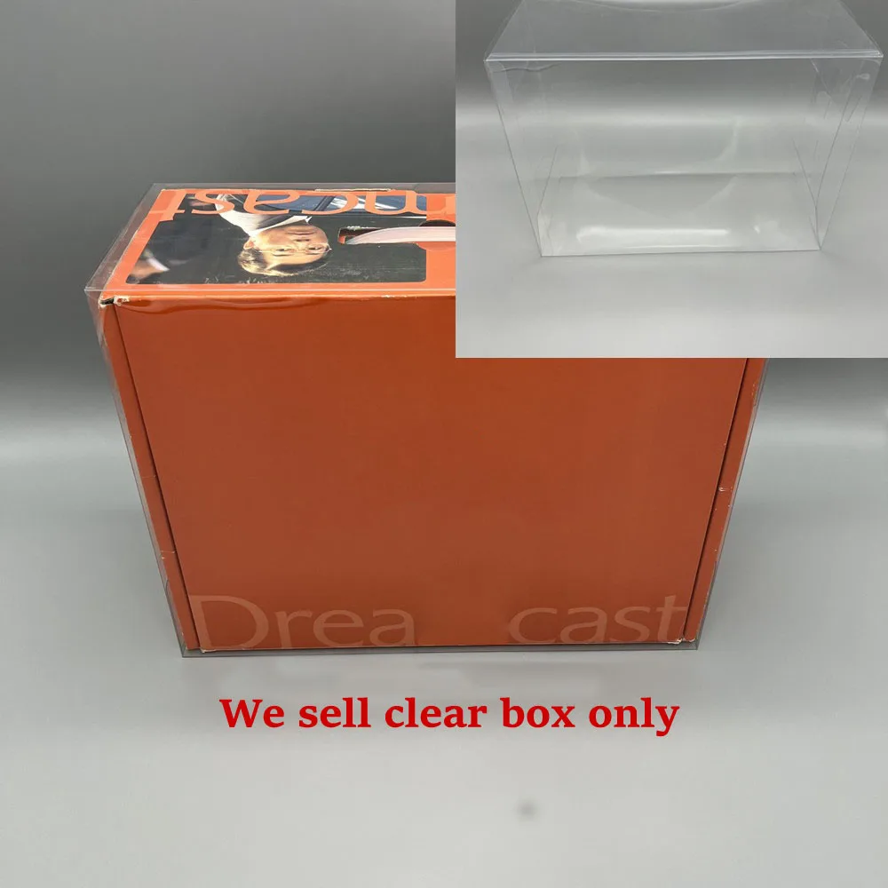 Caja de plástico PET transparente para consola de juegos Dreamcast DC, cubierta de almacenamiento de protección