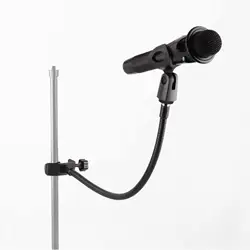 Iron Desk Mic Stand Universal Hose Shelves with Heavy Duty Desk Clamp Microphone Stand Mic Clip Holder Mic Arm Desk Mount