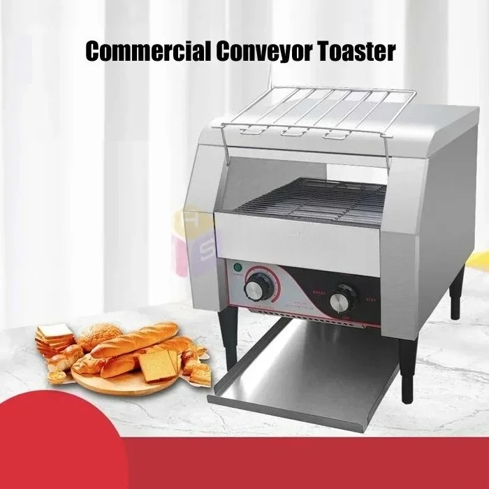 Electric Bread Conveyor Toaster for Restaurant - Commercial Grade Restaurant Conveyor Belt Toaster