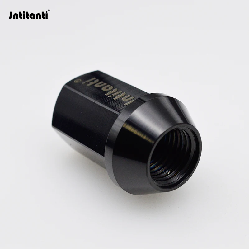 Jntitanti customized Gr.5 titanium wheel nut hub lug nutM14*1.5/1.25*35/45mm for Jeep, Land rover,Tesla, Cherokee,Jaguar,VW,AUDI