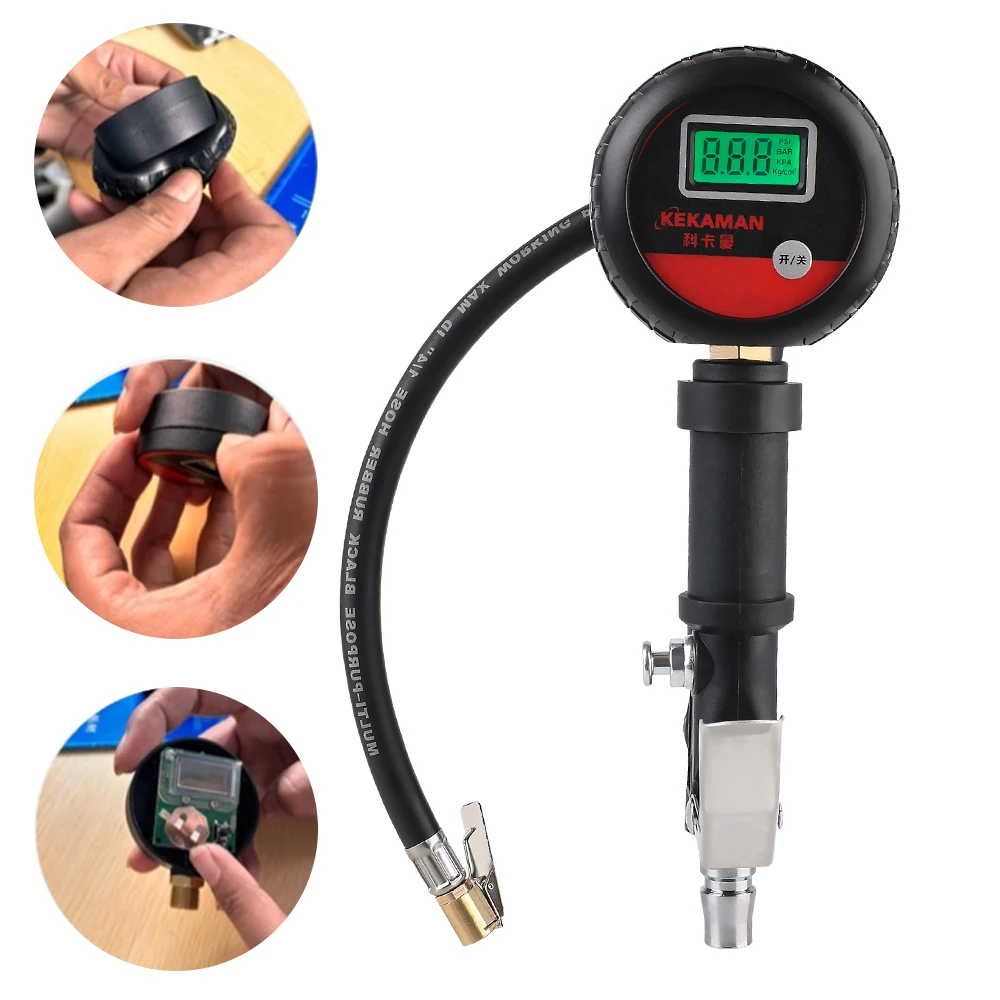 For Car Truck Vehicle Motorcycle High Precision Monitor System Test Accessories LCD Digital Tyre Tester Auto Tire Pressure Gauge