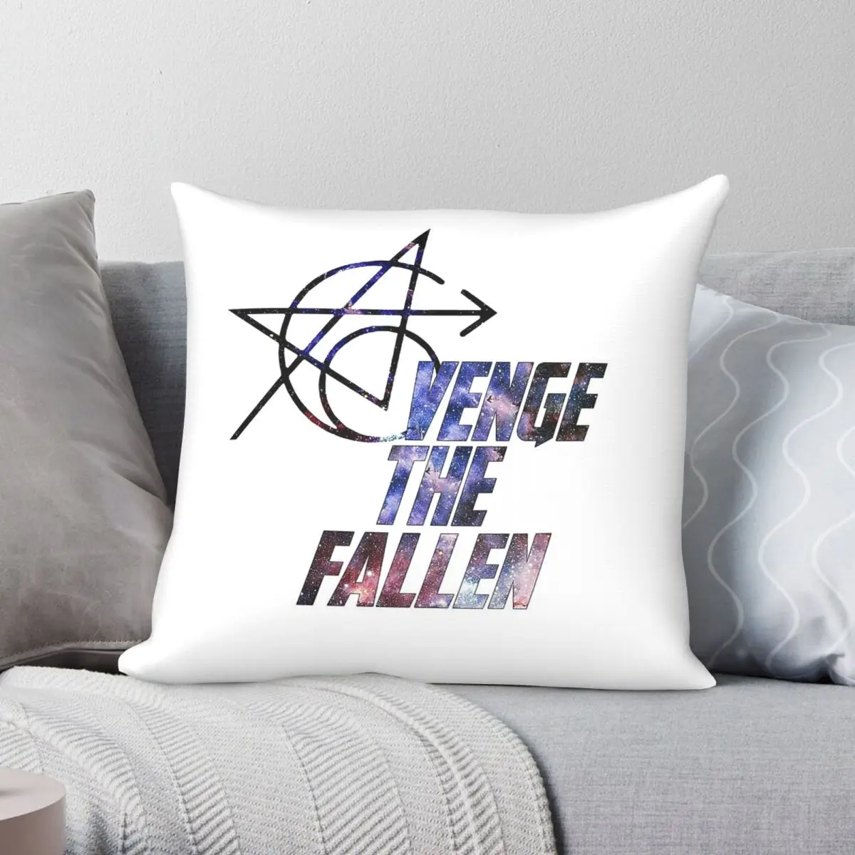 HammerFall Avenge The Fallen Pillowcase Polyester Linen Velvet Printed Zip Decor Pillow Case Sofa Cushion Cover