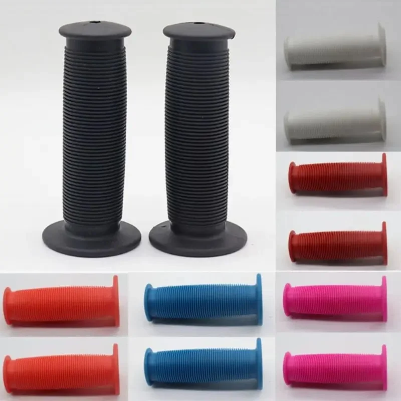1Pair Colorful Rubber Bicycle Handle Grips, Non-slip Bike Handlebar Replacement Accessories