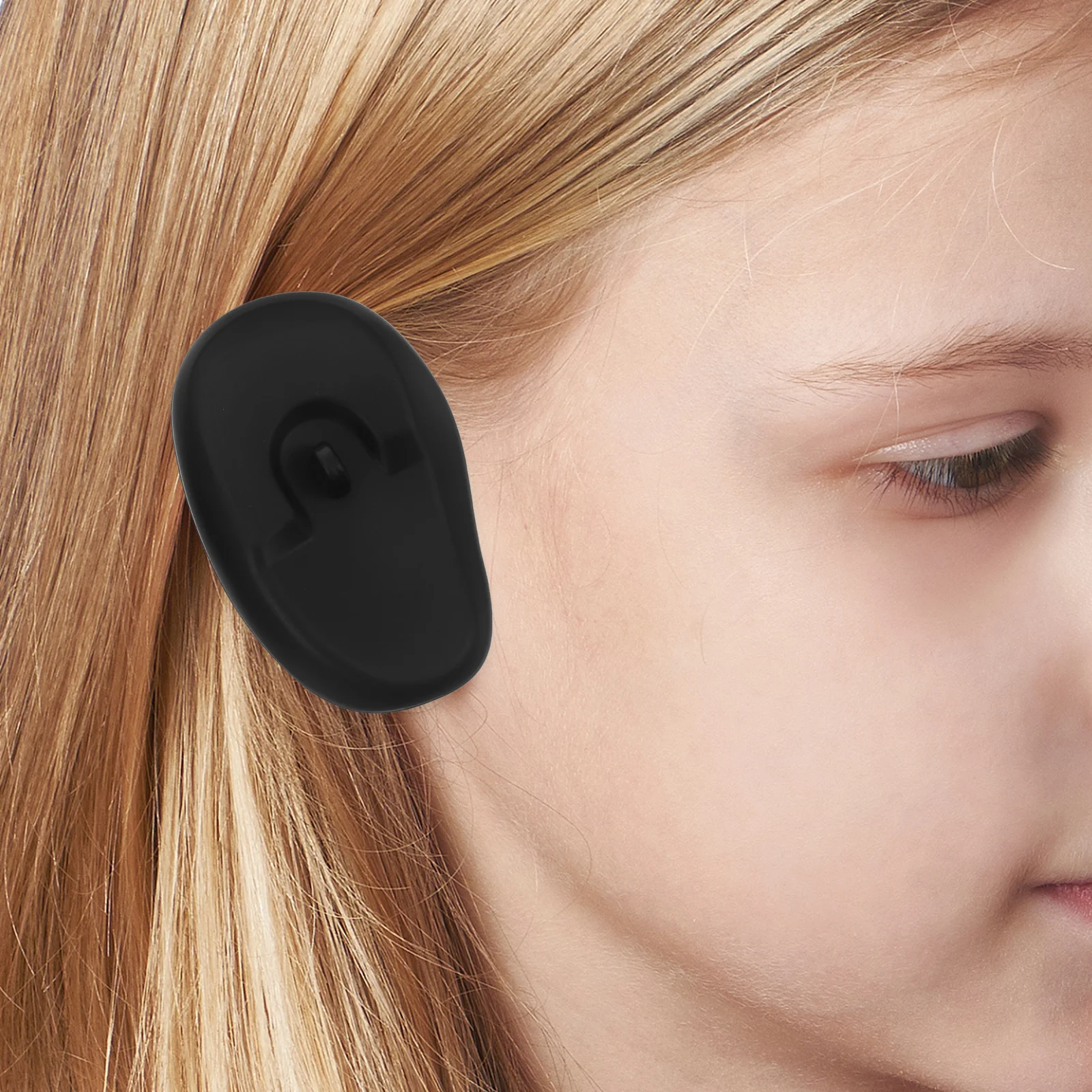 6Pairs Hair Dye Earmuffs Silicone Ear Protectors Stylish Comfortable Fit Professional Salon Barber Home DIY Black - Image 2