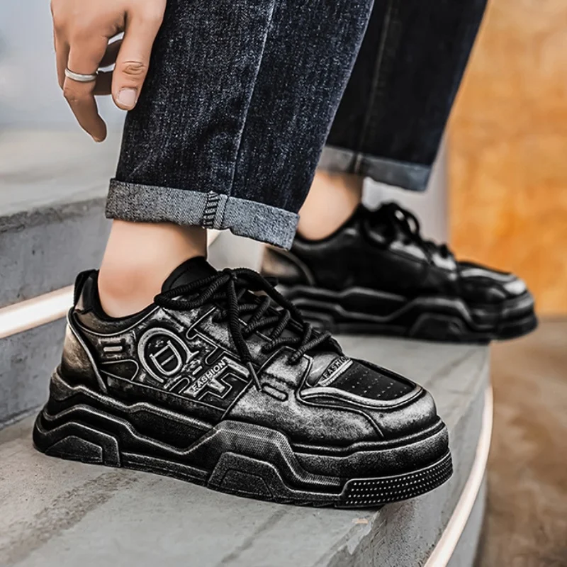 

Fashionable Dad Shoes for Men Spring 2025 Thick Bottom Casual Sports Shoes Versatile Comfortable All-Match Style Leisure Foot...