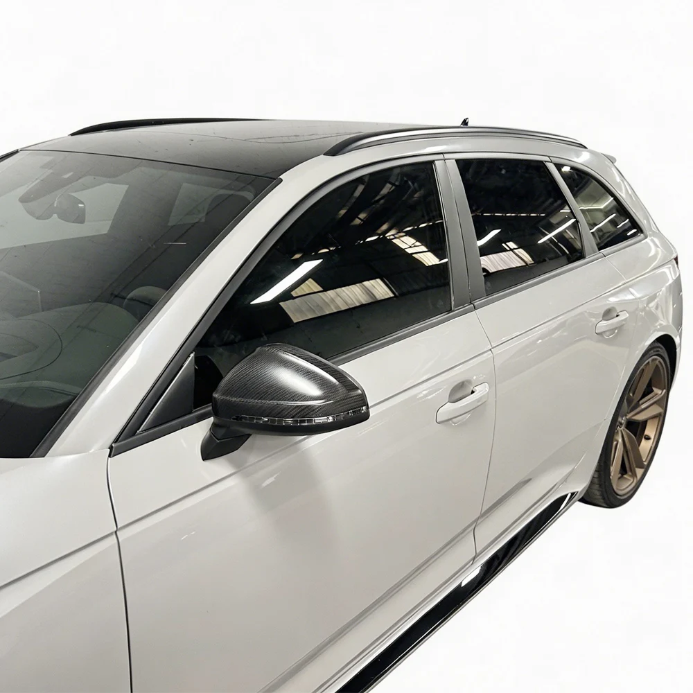 Glänzender/Matter Schwarzer Chrom-Aufkleber zur Entfernung für Audi A4 S4 RS4 Avant B9 2017-2025 Auto-Fenster-Außenzierleiste – Detail 7