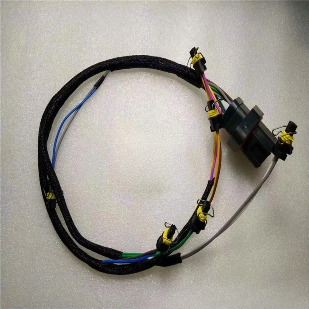 Arnés de cableado del inyector de combustible adecuado para motor Caterpillar E324D E325D E329D C7, piezas de repuesto para exca