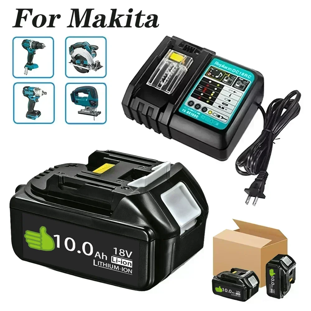 2023 Upgraded for Makita 18V 10000mAh Battery BL1830 BL1830B BL1840 BL1850 BL1850B BL1860B BL1815 Replacement Lithium Battery