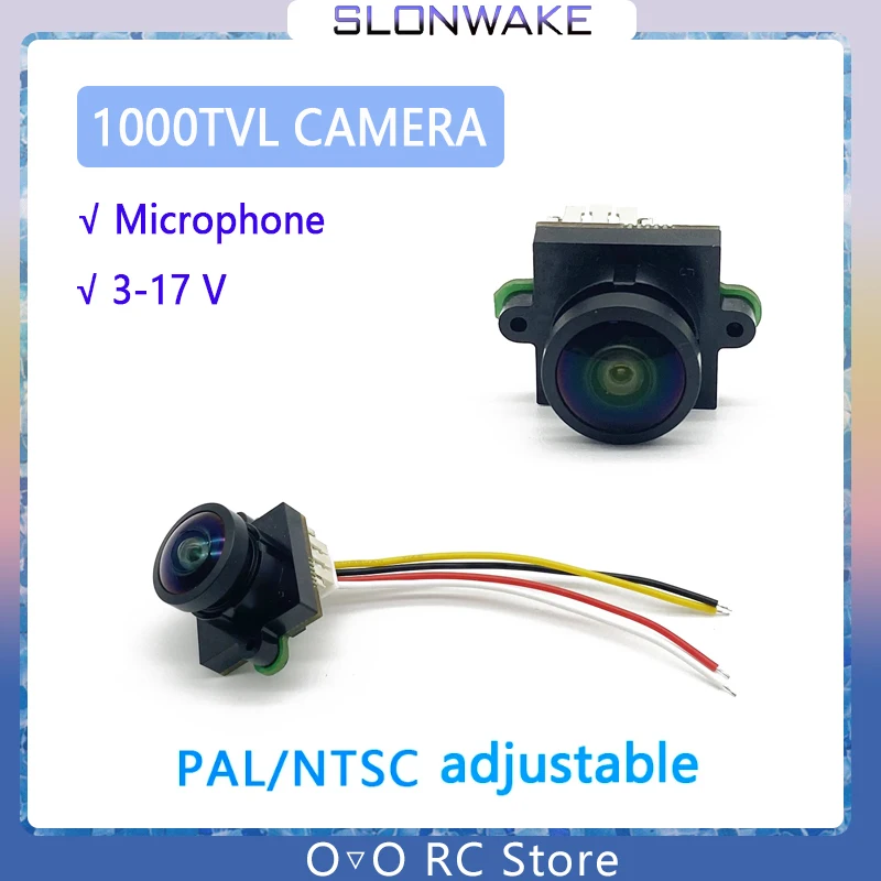 Ready to use 5.8g fpv mini camera support 3-6V power CMOS 1000TVL Starlight vtx camera use for fpv transmitter RC Racing Drone