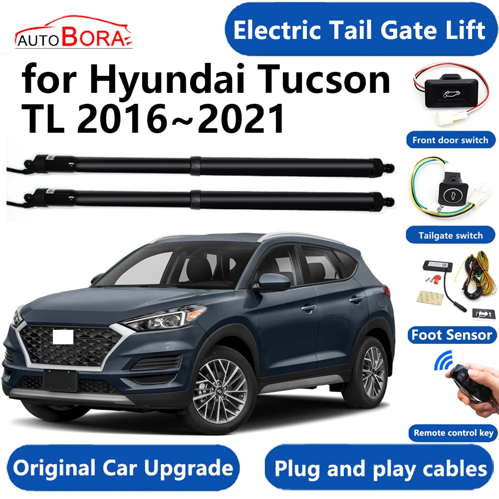 

AutoBora Car Electric Tail Gate Lift System Power Liftgate Kit Auto Automatic Tailgate Opener for Hyundai Tucson TL 2016~2021