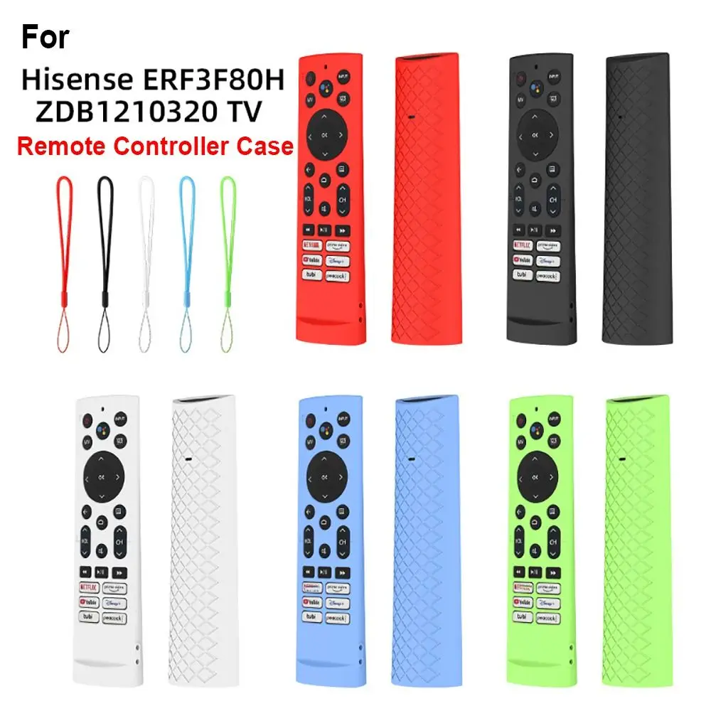 

Силиконовый чехол для пульта дистанционного управления телевизором, противоударный мягкий защитный чехол, моющийся бытовой чехол для Hisense ERF3F80H ZDB 1210320