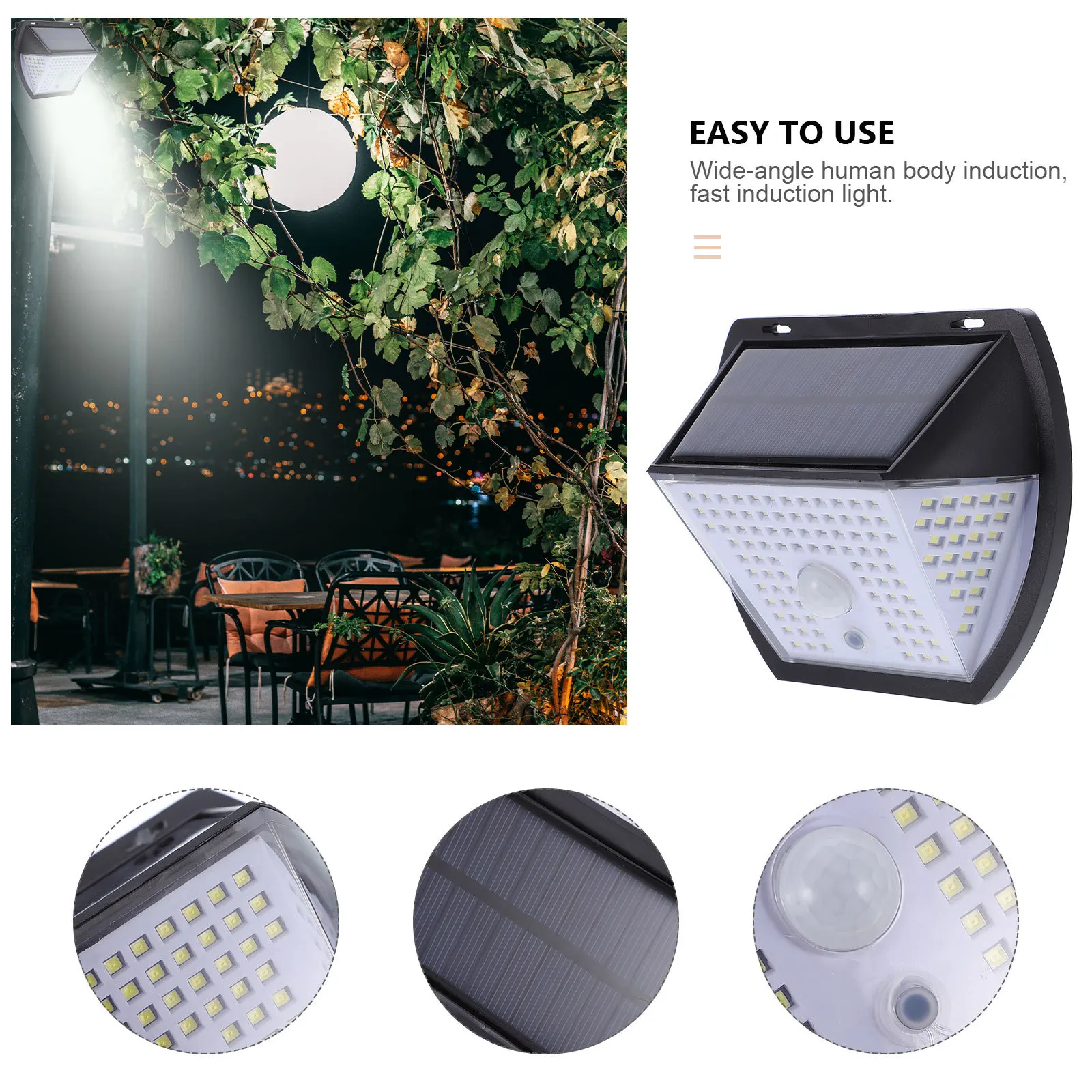 

Waterproof Solar Wall Lamp ABS Motion Sensor Outdoor LED Induction Light Light Weatherproof Motion Sensor Lamps