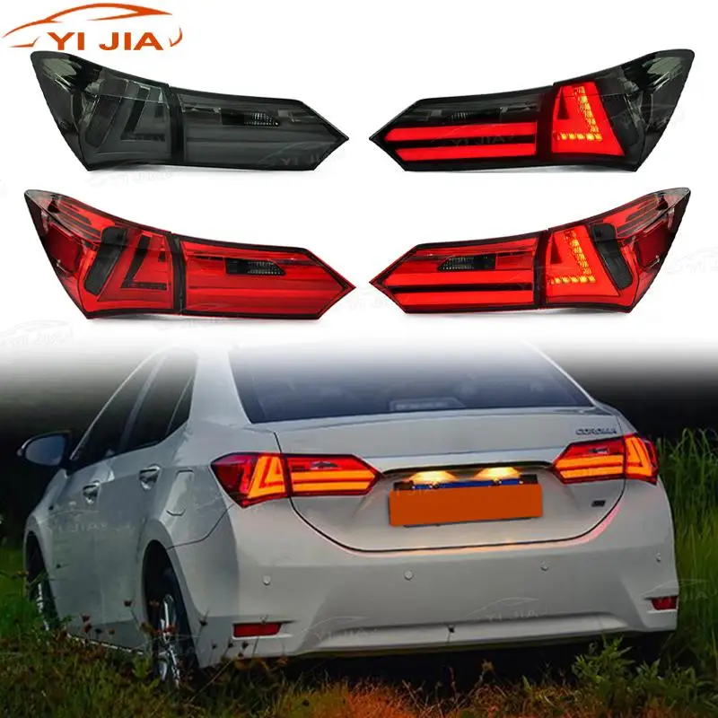 

Автомобильные светодиодные задние фонари 12 В в сборе для Toyota Corolla 2014 2015 2016, автоаксессуары, задние задние фонари DRL, дневные ходовые огни