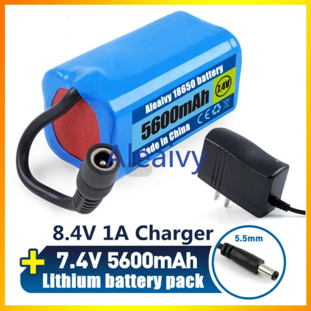 7.4v/8.4v 5600Mah 18650 Battery For T188 T888 2011-5 V007 C18 H18 So on Remote Control RC Fishing Bait Boat Parts with charger