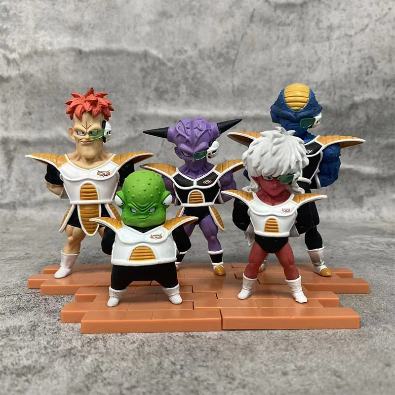 Anime dragon ball z figura ginyu força figuras ginyu recoom jeice burter guldo gk estatueta de ação modelos pvc estátua brinquedo do miúdo presente