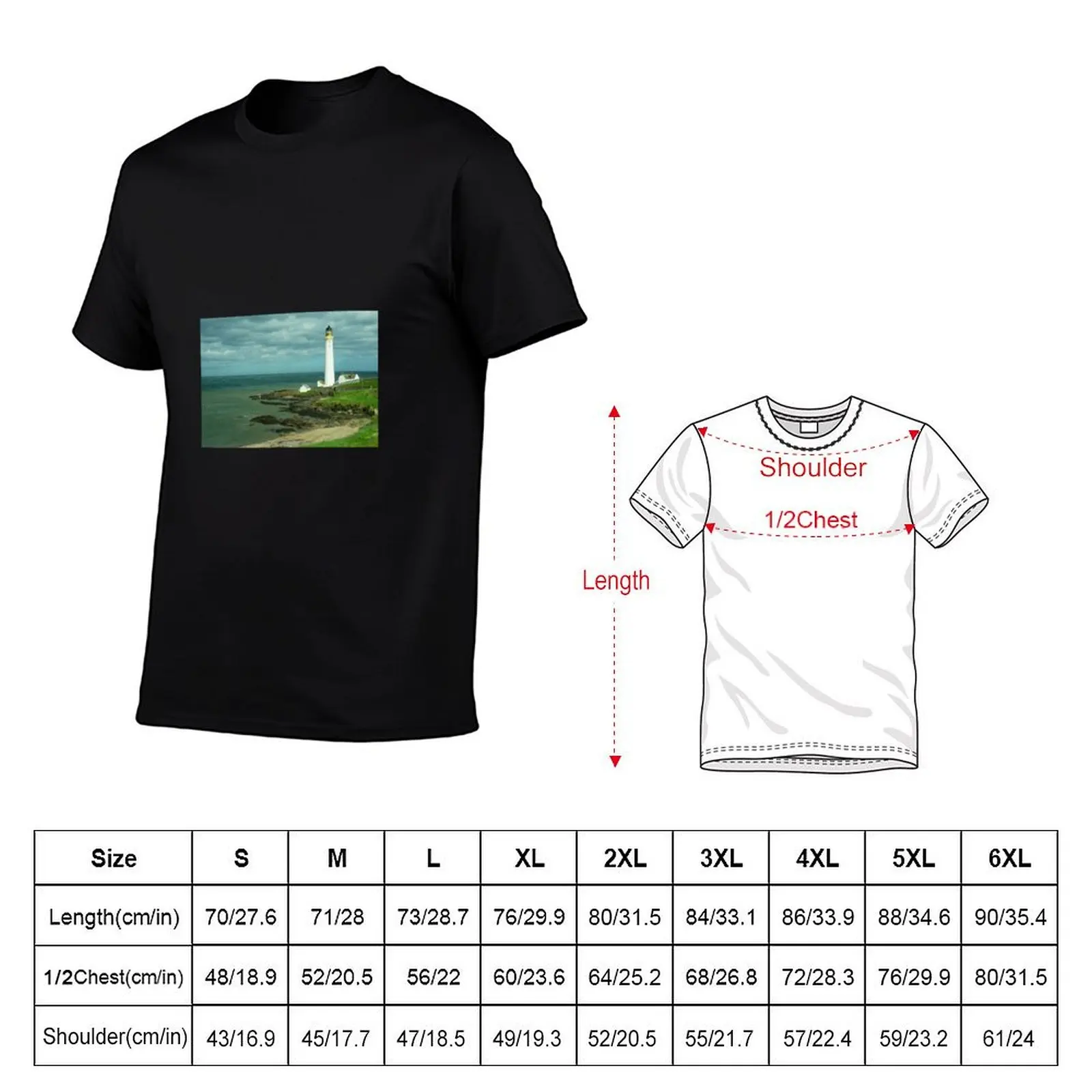Scurdie Ness Lighthouse T-Shirt t shirts designer T-Shirt