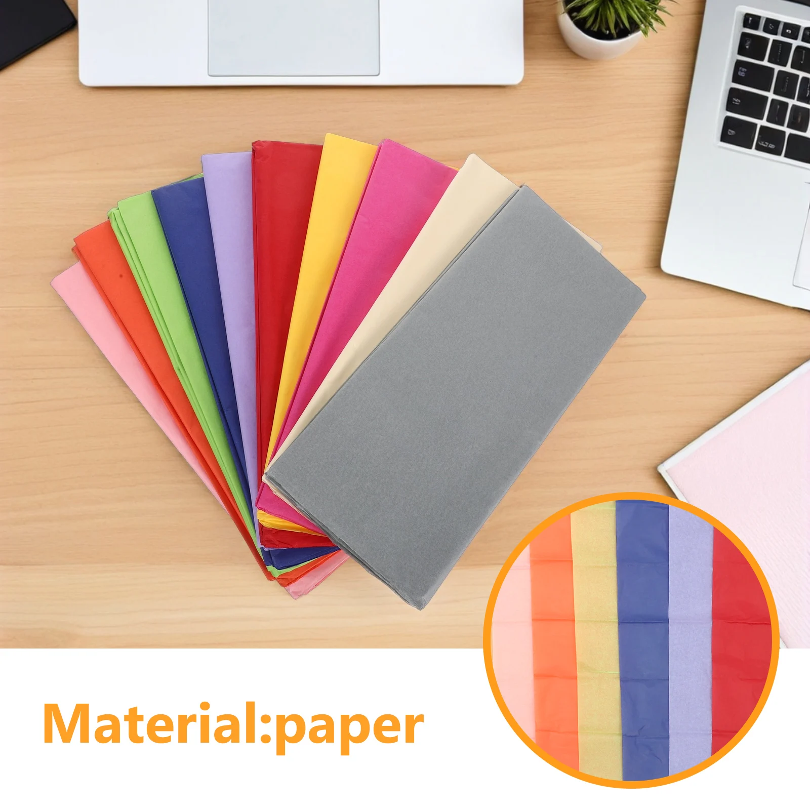 100 قطعة مناديل ورقية ملونة مقاس 25 × 20 بوصة أوراق سائبة لتغليف بطانة باقة الزهور وصياغة أوراق ذاتية الصنع ورق اوريغامي