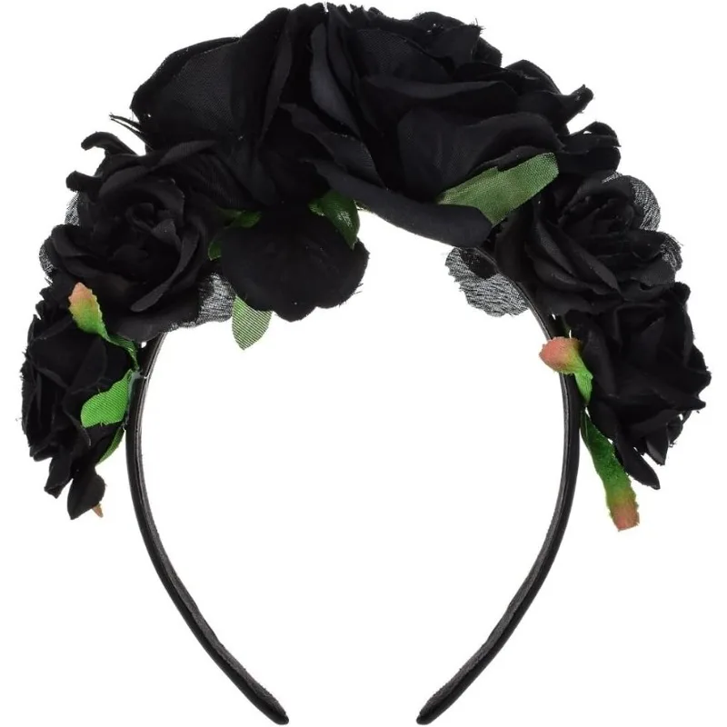 Rose Flower hoofdband Floral Crown Day Of The Dead zendspoel