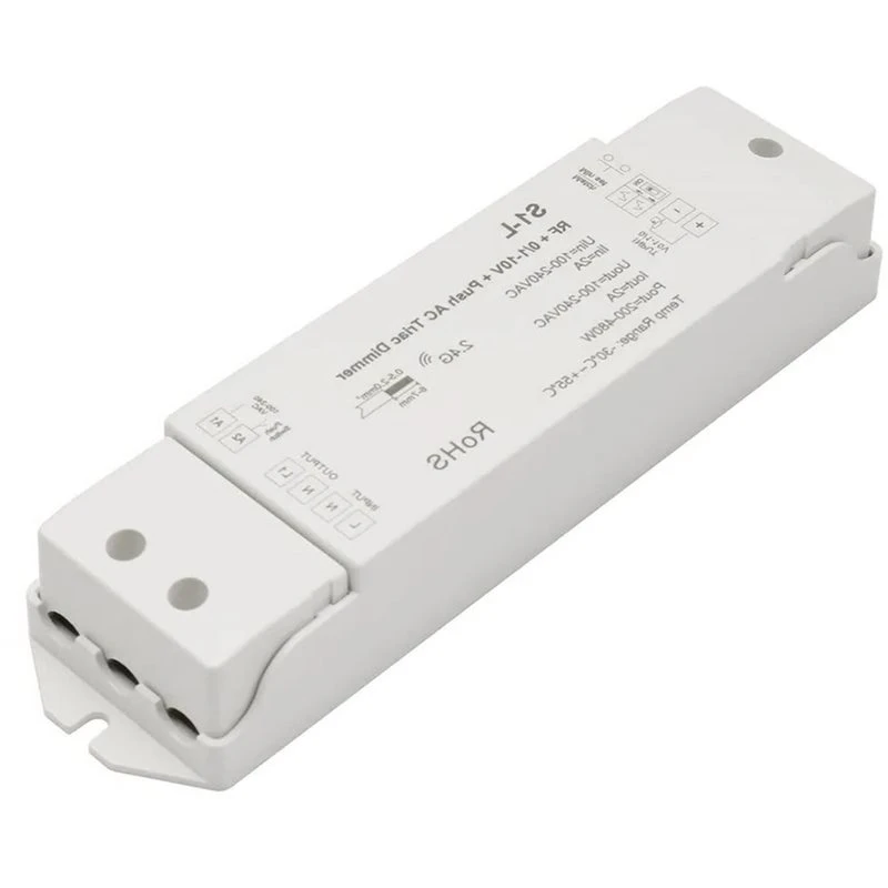 AA94-AC Triac Dimmer Push Switch Dimming For 0/1-10V Dimmer 2.4G RF Remote Control For Single Color Dimmable LED Lamps