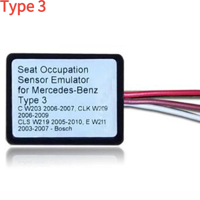 Seat Occupancy Occupation Sensor SRS Emulator for Mercedes-Benz Type1/Type2/Type3/Type4/Type6 for W204 W211 W104 W230 X164 Etc