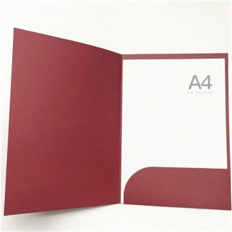 10pcs A4 Paper File Folder Single Pocket Letter Size School Office File Cover Report Project Card Holder File Document Organizer