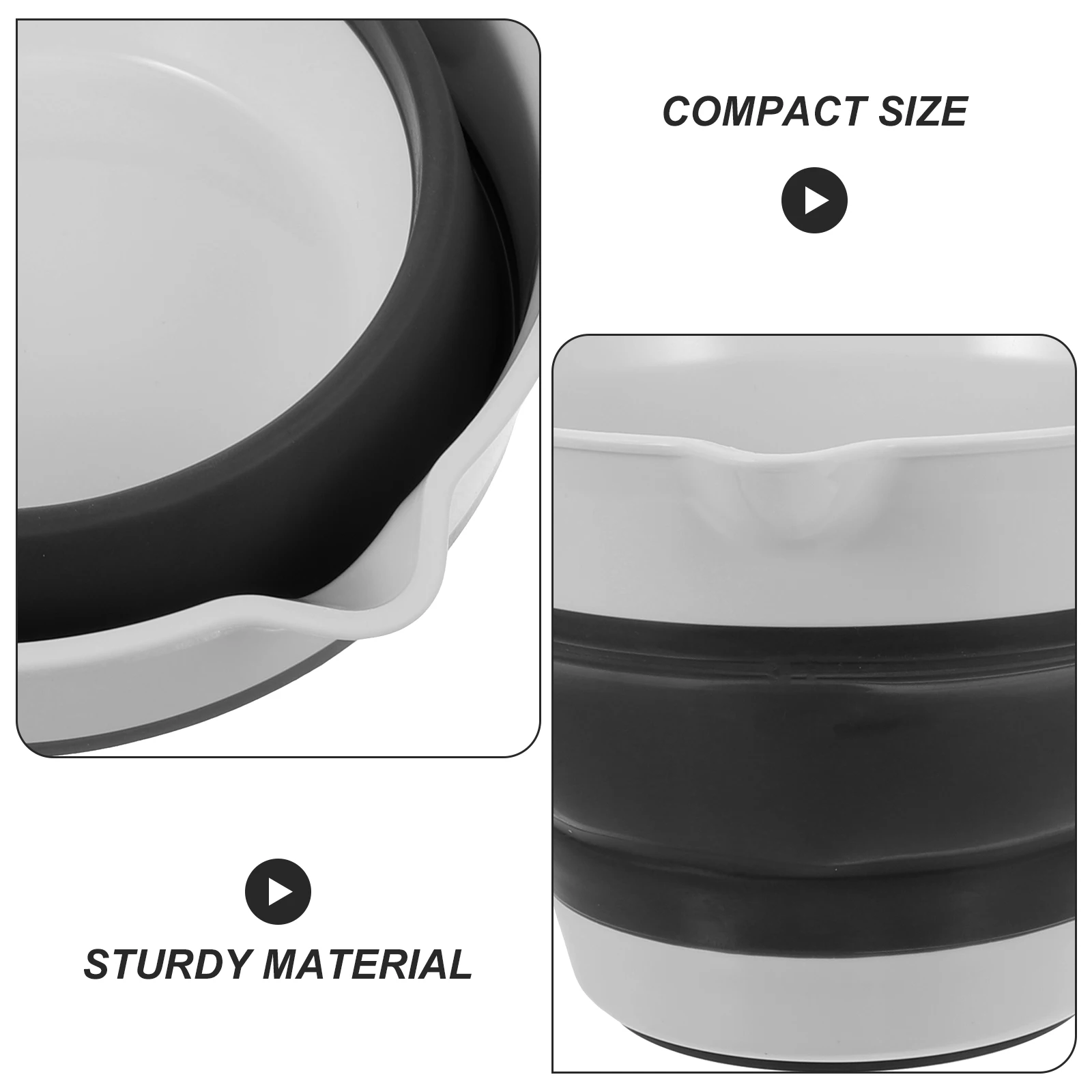 Foldable Water Scoop Kitchen Ladle Spoon Body Wash Soup Bath Plastic Hanging Practical