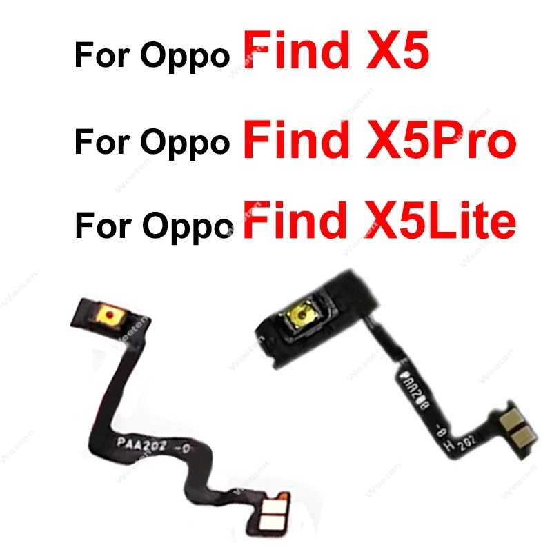 

Power Volume Flex For OPPO Find X5 Find X5 Pro X5 Lite On OFF Power Volume Side Buttons Keys Flex Cable Parts