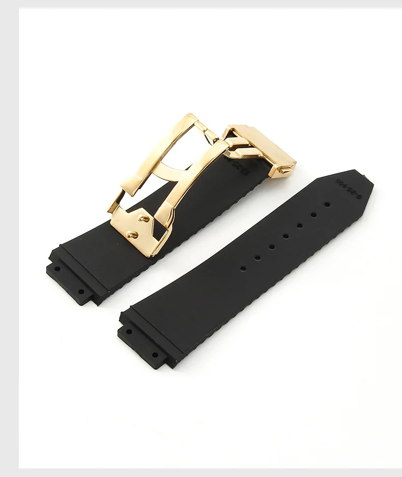 18 มม.20 มม.22 มม.สําหรับ Hublot BIG BANG Classic Fusion Series นาฬิกาความปลอดภัยพับหัวเข็มขัดผีเสื้อ 316 สแตนเลสสตีลปุ่ม