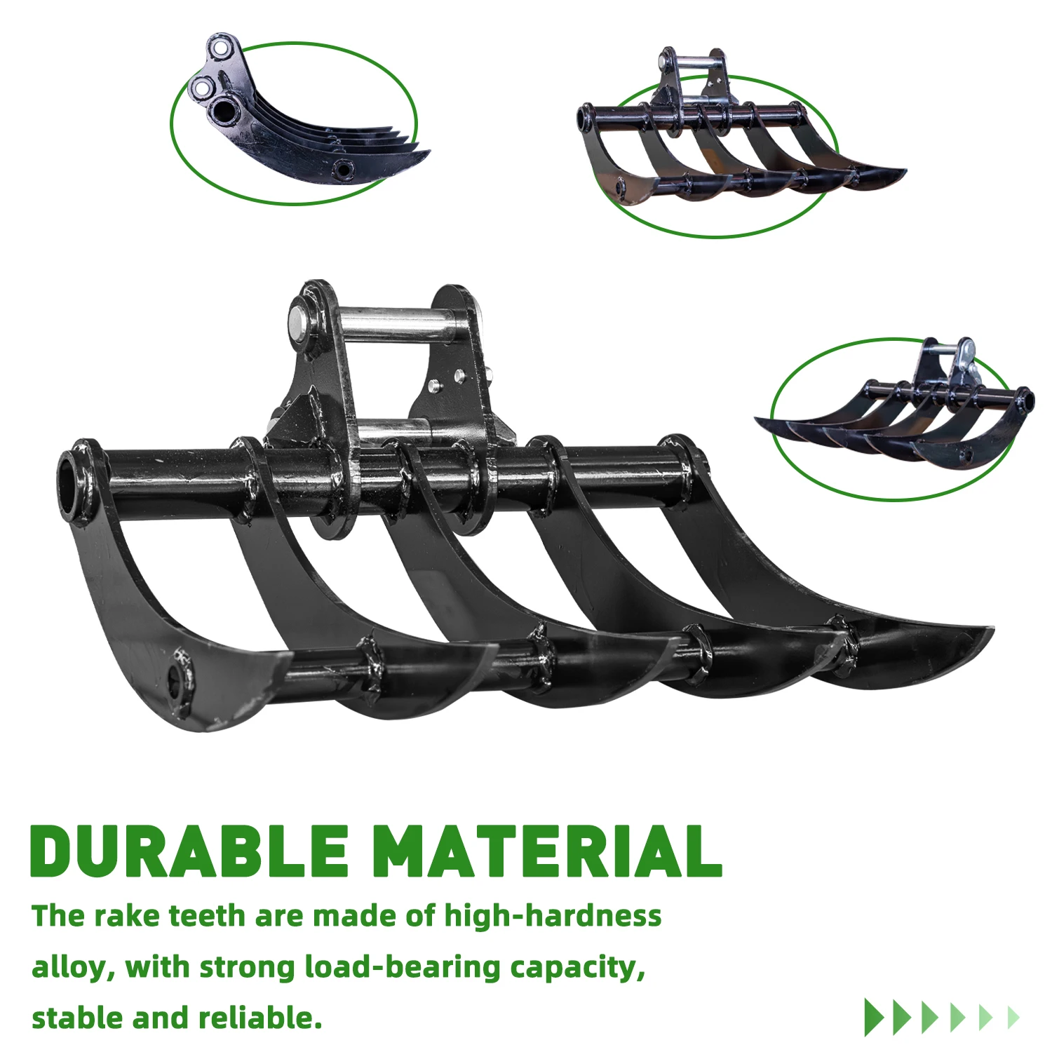 Pengiriman Gratis Stok AS Mini Excavator Wide Rake Cocok untuk Perlengkapan Mini Excavator