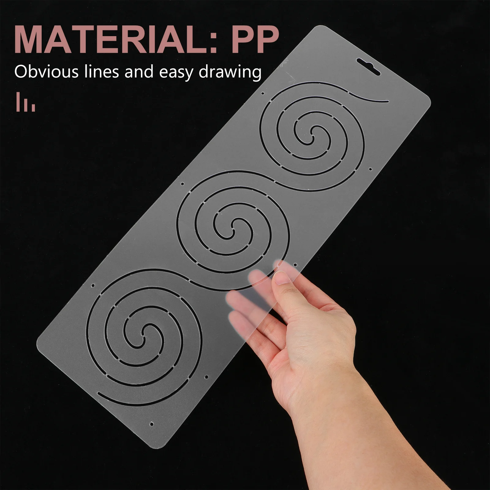 1pc Diy Quilting Template Ruler Smooth Edge Sewing Patchwork Craft Supplies Precision Cutting Tool Transparent Plastic Ruler