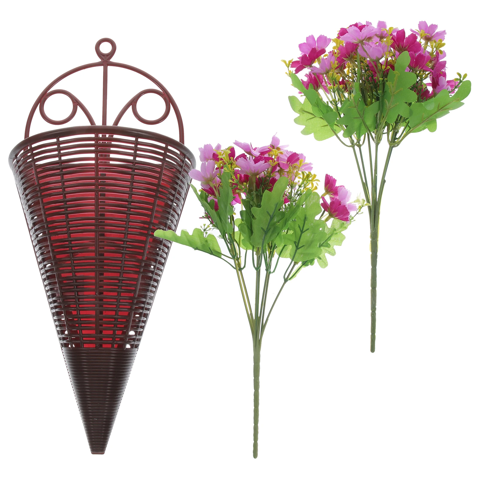 

Artificial Hanging Flower Basket Fake Flowers Decor Plant Wall HangingPorch Farmhouse Home Office Room Garden Decoration