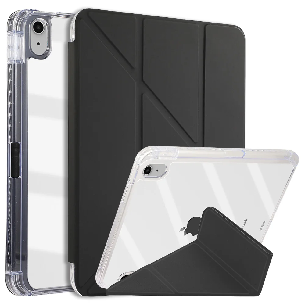 Y-Fold Multi-Angle Folding Tablet Case with Pen Slot for iPad10 10.9 /iPad11 A16 2025/ Pro11 2024/Air 45 10.9/Air 6 11 /Air 7 11