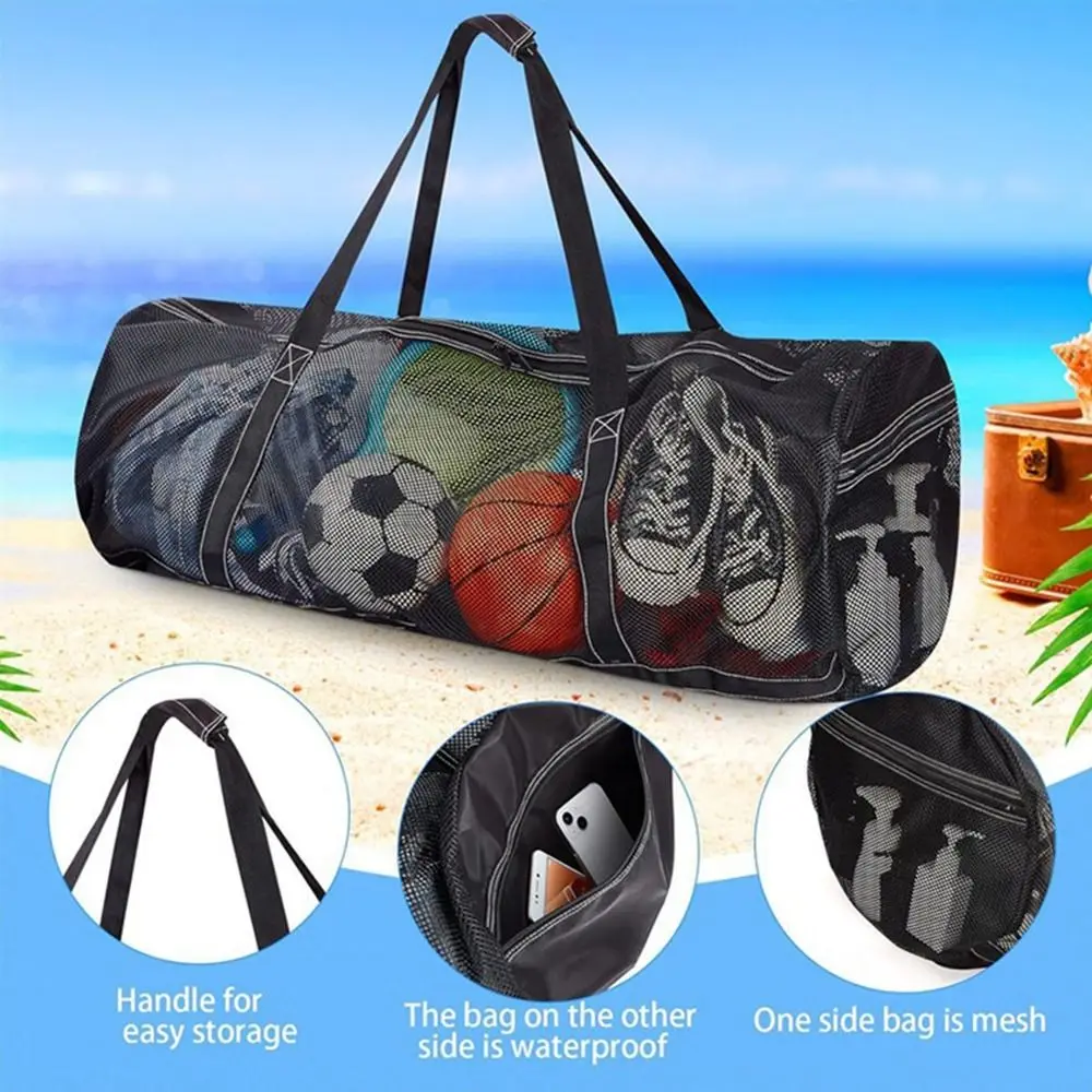 المحمولة سعة كبيرة شبكة الغوص حقيبة السفر الشاطئ القماش الخشن حقيبة والعتاد والمعدات الغوص الجاف السباحة حقيبة قاعة رياضة