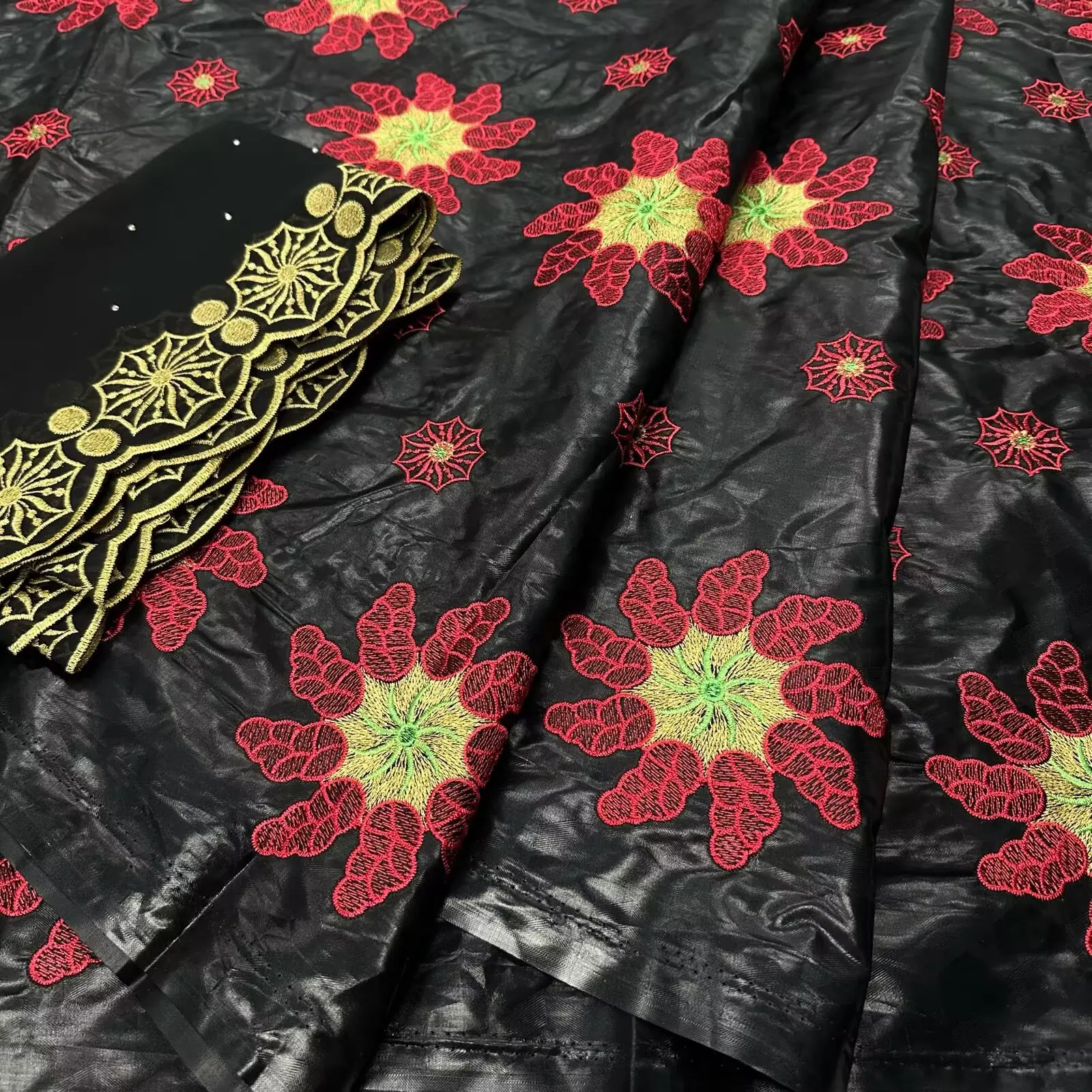 

7 ярдов высококачественной африканской ткани Базин Рише Броде, французский гвинейский брокат, 100% хлопковое кружевное полотно для одежды