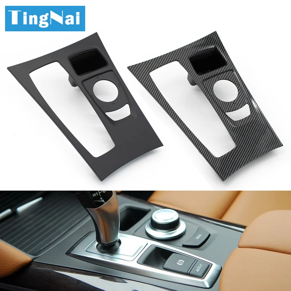 LHD Car Center Console Gear Shifter Trim Cover Panel For BMW For BMW X5 X6 E70 E71 E72 2007-2009 51166954947,51169164485