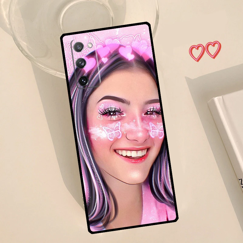 Charli D'amelio Aesthetic Silicone Case For Samsung Galaxy S8 S9 S10 S20 FE S21 Plus Note 20 Ultra S22 Ultra Cover